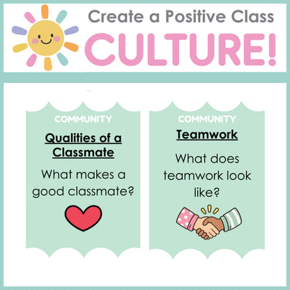 SEL Community Building Morning Meeting Slides | August