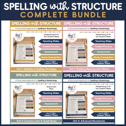 Spelling with Structure Complete Curriculum BUNDLE
