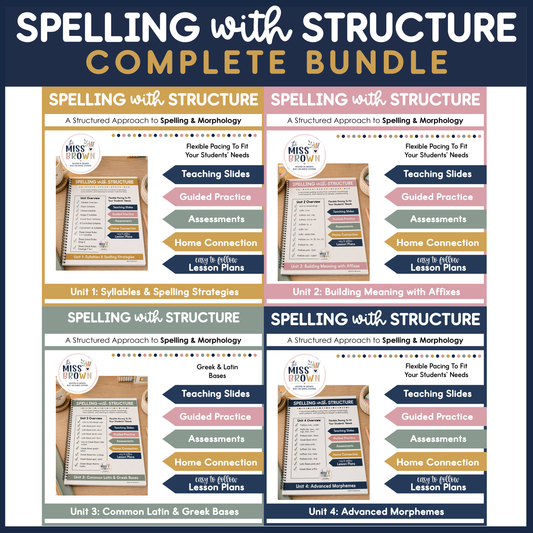 Spelling with Structure Complete Curriculum BUNDLE